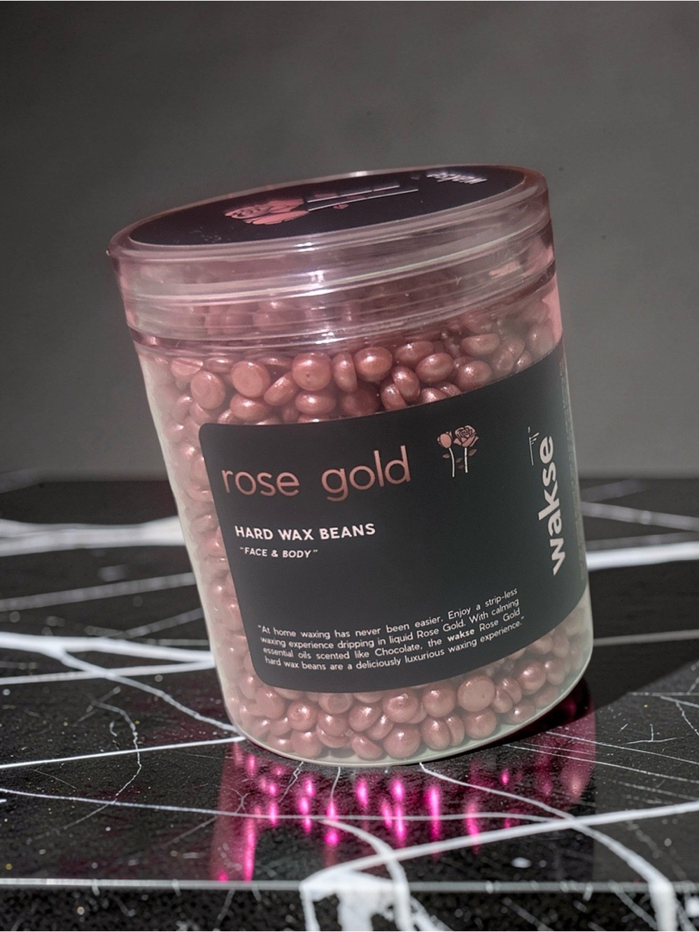 Rose Gold Hard Wax Beans for Face & Body - Rose Gold